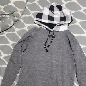 Victoria Secret PINK Buffalo Plaid Sherpa lined Ho